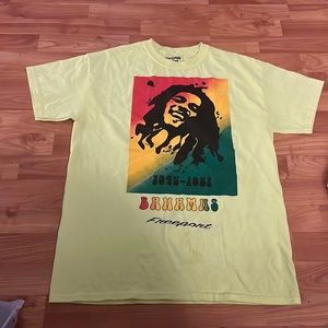 Lime, green Bob Marley shirt